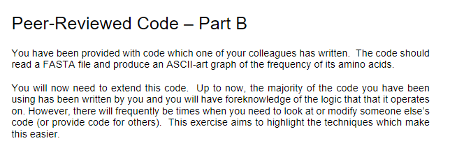 A screenshot from the peer review assessment outlining the advantages in reviewing the work of others as a real world skill